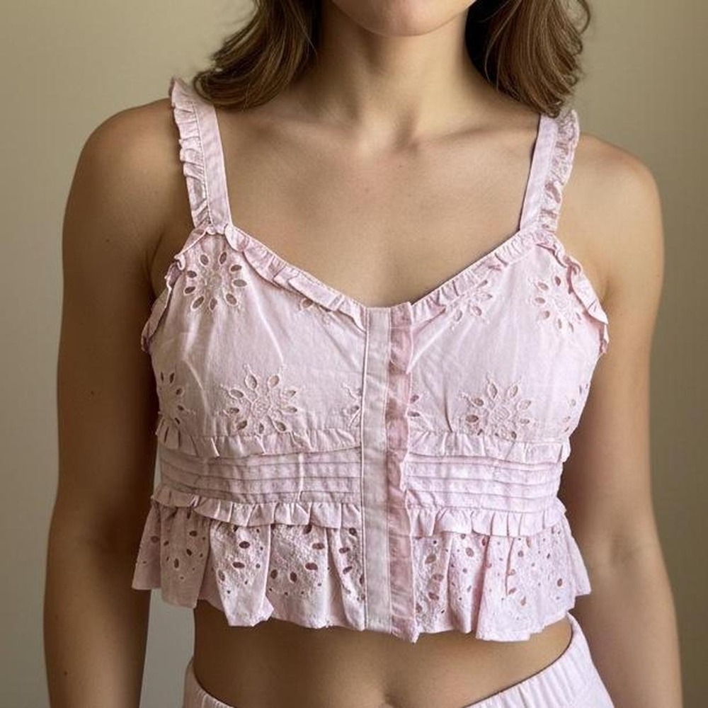 L.A. Hearts Blush Satin Cowl Neck Cami Y2K Going Out Tank Top XS – Size XS
